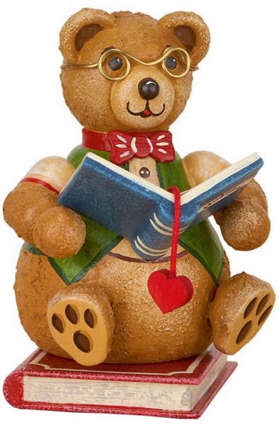 Hubiduu Teddy bookworm by Hubrig Volkskunst