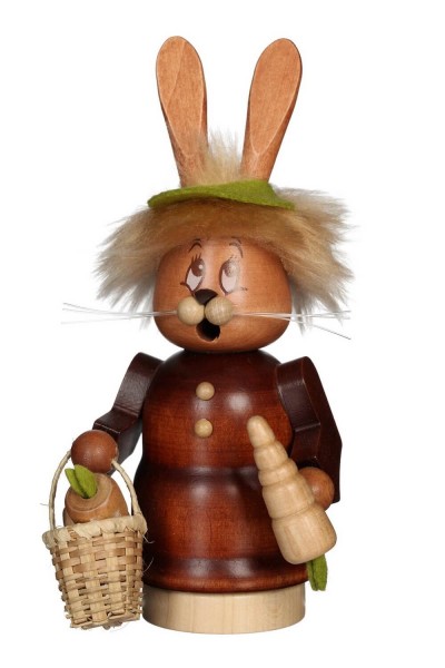 Räuchermännchen Miniwichtel Häsin mit Karotte, 17 cm von Christian Ulbricht