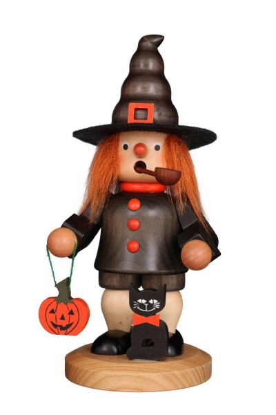 Smoking man Helloween witch, 21 cm by Christian Ulbricht