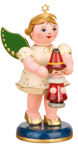 Christmas angel with Christmas gnome by Hubrig Volkskunst