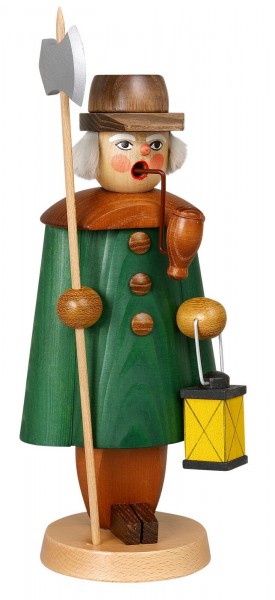 Räuchermännchen Nachtwächter, grün, 27 cm von Jan Stephani