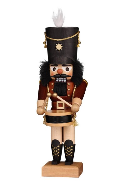 German Christmas Nutcracker Drummer, nature, 30 cm, Christian Ulbricht GmbH & Co KG Seiffen/ Erzgebirge