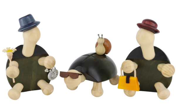 Schildkrötengruppe, 3 - teilig, farbig von SEIFFEN.COM_1