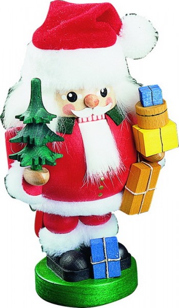 Nussknacker Santa mit Paketen, 19 cm von Richard Glässer
