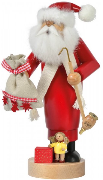 Räuchermännchen von KWO Weihnachtsmann mit Puppe, 25 cm 