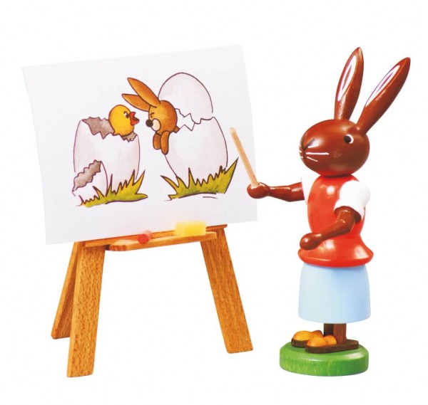 Easter bunny teacher, 9 cm by Thomas Preißler