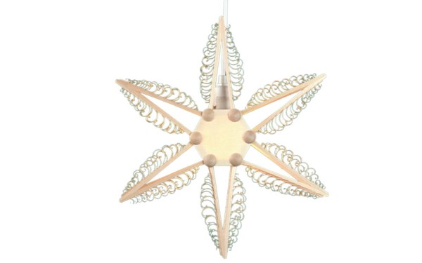 Wooden star, electrically illuminated by Martina Rudolph