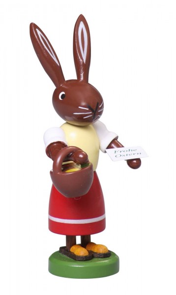 Easter bunny with hand basket, 9 cm by Thomas Preißler