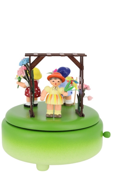 Music box with flower girl, 14 cm / 5,5 inch, by Figurenland Uhlig GmbH_1