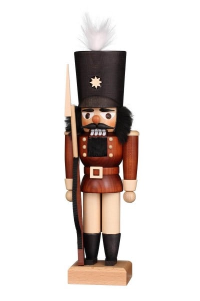 German Christmas Nutcracker Soldier, nature, 30 cm, Christian Ulbricht GmbH & Co KG Seiffen/ Erzgebirge