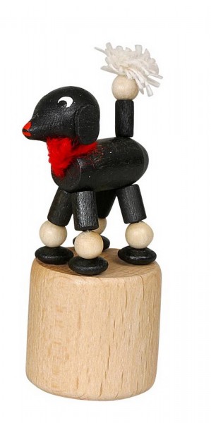 Wiggle figure black poodle by Jan Stephani