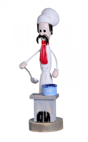 Smoking man Shabby Chic cook at the stove, 40 cm by KWO