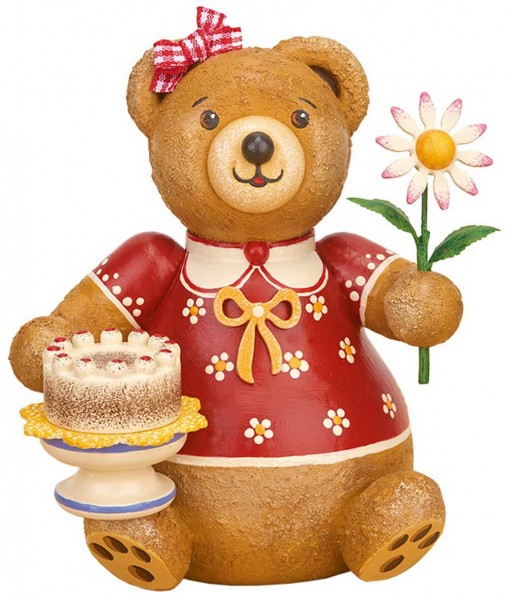 Miniature Hubiduu Teddy sugar bear by Hubrig Volkskunst