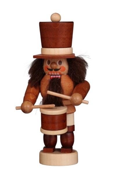 nutcracker mini drummer, nature, 10,5 cm, Christian Ulbricht GmbH & Co KG Seiffen/ Erzgebirge