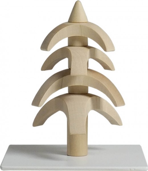 Twist tree, white beech, 8 cm by Seiffener Volkskunst eG