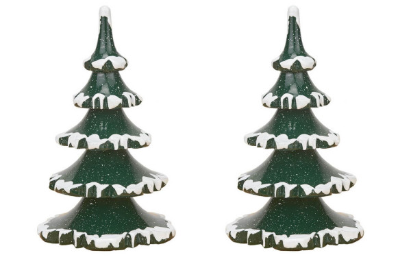 Winter children set of 2 winter tree, 10 cm by Hubrig Volkskunst