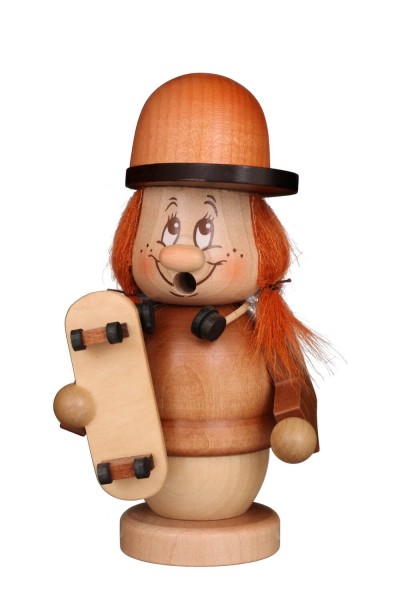 Smoking man mini gnome skater, 14 cm by Christian Ulbricht