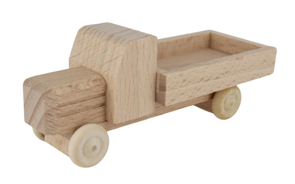 Holzspielzeug LKW Kastenwagen, natur von Robbi Weber_1