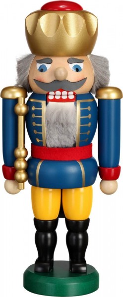 Nussknacker König blau von Seiffener Volkskunst eG