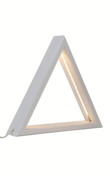 LED lighted triangle, unequipped, white, 31 cm by CHG Leuchten_1