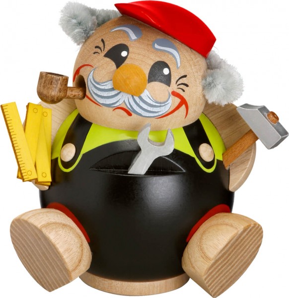 lustige Räucherfigur mit Werkzeug 
