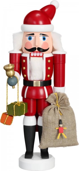 Ho, Ho, Ho ... Wer kommt dennn da von draussen rein ? Der Nussknacker Weihnachtsmann, 28 cm von der Seiffener Volkskunst eG Seiffen/ Erzgebirge. Dienten …