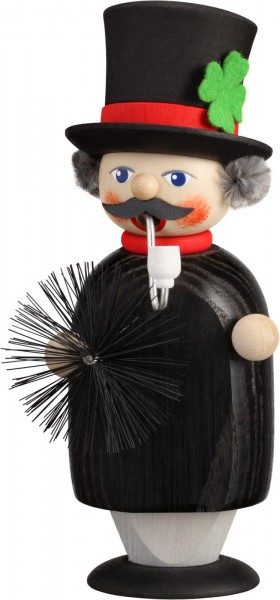 Smoking man chimney sweep, 15 cm by Seiffener Volkskunst eG