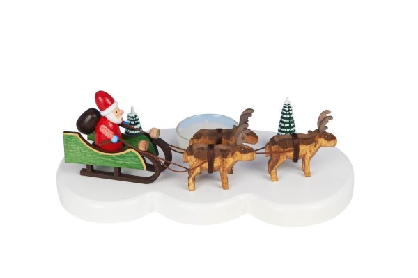Christmas candle holder Ruprecht and his reindeer by Knuth Neuber