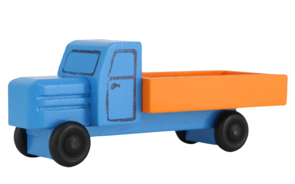 Holzspielzeug LKW Kastenwagen, farbig von Robbi Weber_1