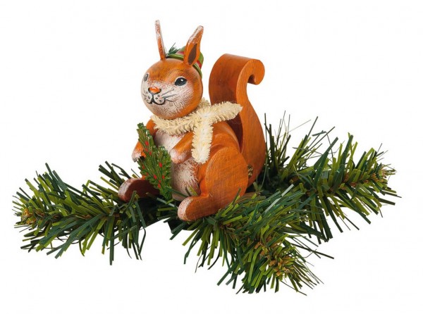 Christbaumschmuck von Hubrig Volkskunst Baumclipser Eichhörnchen 