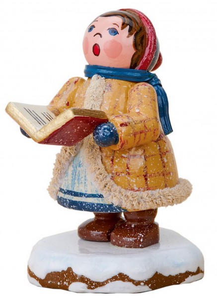 Winter child carol singer - Johanna, 5 cm by Hubrig Volkskunst
