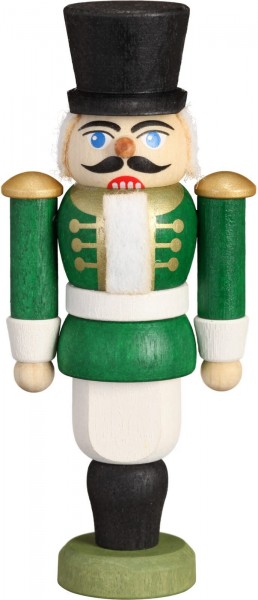 Christbaumschmuck Nussknacker Husar, grün von Seiffener Volkskunst