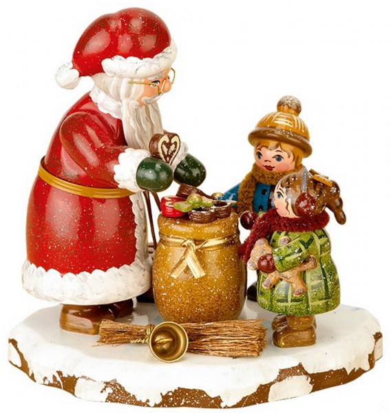 German Figurine - Winter Kid Santa, 9 cm, Hubrig Volkskunst GmbH Zschorlau/ Erzgebirge