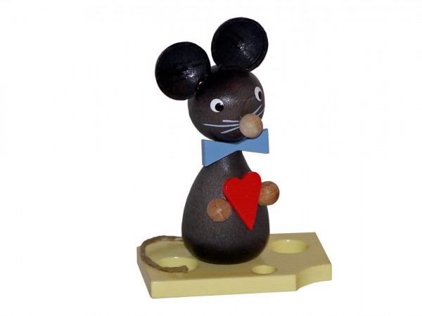 Mäusekind mit Herz, 7 cm von Volker Zenker