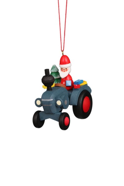 Christbaumschmuck Traktor mit Weihnachtsmann, 1 Stück von Christian Ulbricht