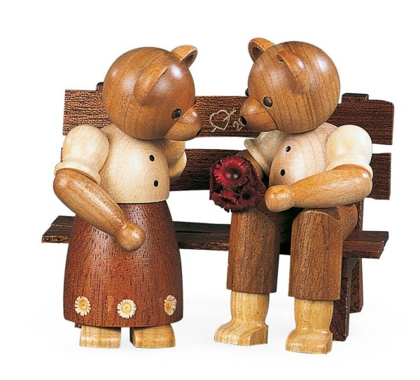 Bärenpaar auf Bank von Müller Kleinkunst