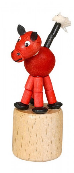 Wiggle figure red horse by Jan Stephani