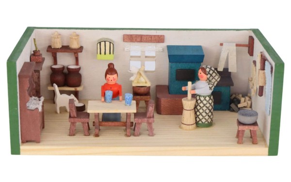 Miniature parlor farmhouse by Gunter Flath