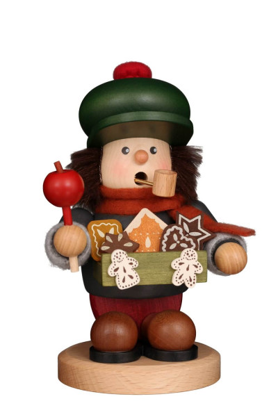 Gingerbread Seller German Incense Smoker, 6.3 in (16 cm) by Christian Ulbricht, Made in Germany