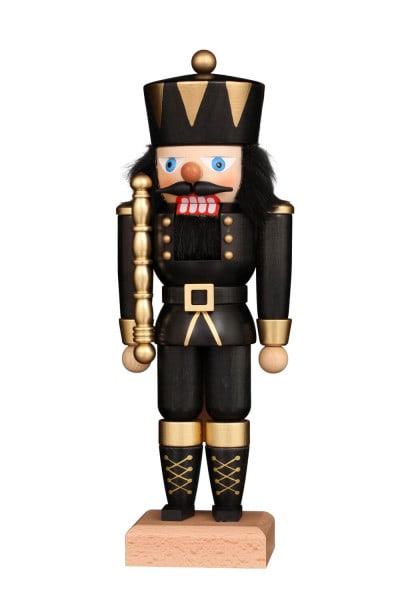 Nutcracker King, black, 27cm by Christian Ulbricht