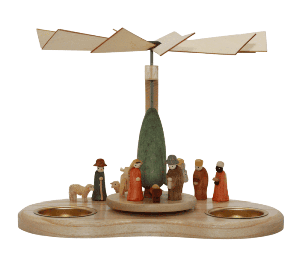 Tealight pyramid with Holy Family by Theo Lorenz_pic1