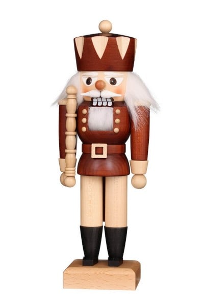 German Christmas Nutcracker King, nature, 26,5 cm, Christian Ulbricht GmbH & Co KG Seiffen/ Erzgebirge