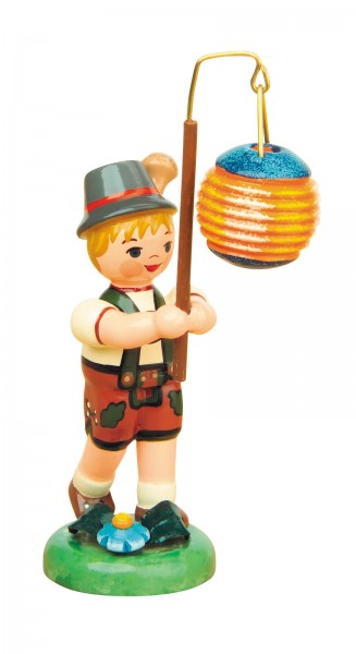 Lampion child boy with ball lampion, 8 cm by Hubrig Volkskunst