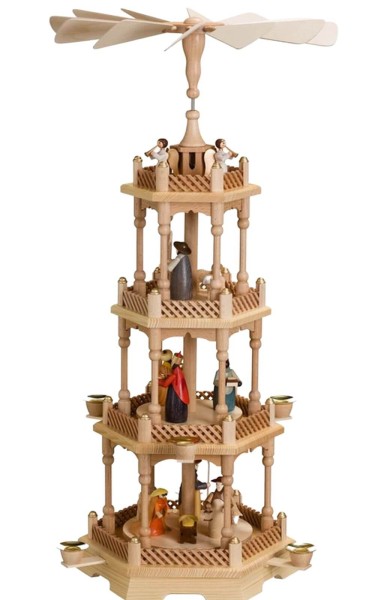 Christmas pyramid Holy Family, 66 cm by Theo Lorenz
