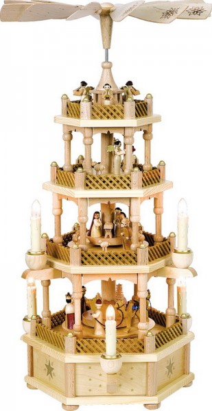 Christmas pyramid Nativity, 4 - tiered, electrically powered by Richard Glässer_pic1