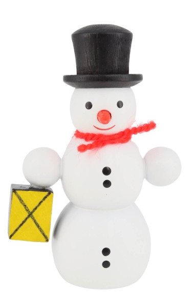 Schneemann mit Laterne, 6 cm von SEIFFEN.COM