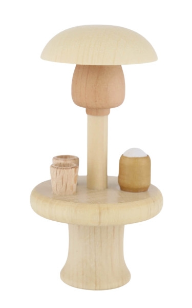 Wärmepilz mit Tisch, natur von Romy Thiel