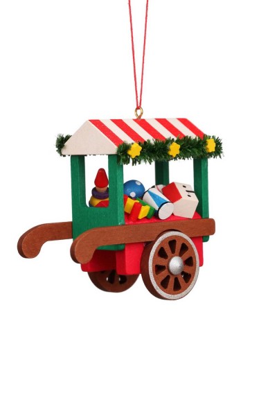 Christbaumschmuck Marktwagen mit Spielzeug, 1 Stück von Christian Ulbricht