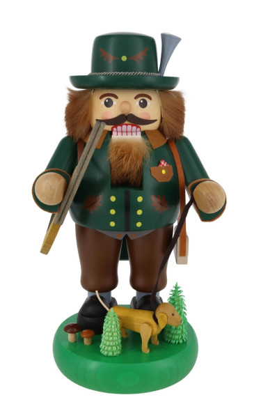 Nussknacker Förster mit Dackel, 33 cm, farbig von Richard Glässer_2