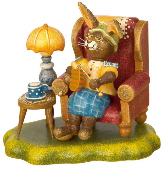 Easter Bunny Grandma, 10 cm by Hubrig Volkskunst